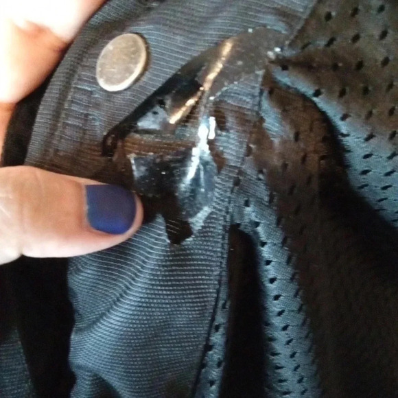 Harley Davidson women's large Nylon jacket black gray snap buttons / zipper - Picture 7 of 12